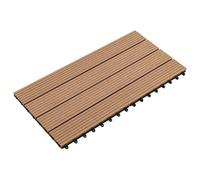 Generico Piastrella per Decking 6 PCS Marrone 60 x 30 cm WPC,Forniture domestiche-42046687