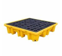 Generico Piattaforma di contenimento per fuoriuscite a Prova di perdite Piattaforma di contenimento per fusti Piattaforma di contenimento per fusti con griglia e Tasche per Carrello elevatore Capacit