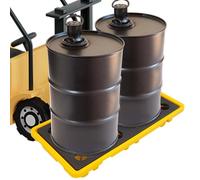 Generico Piattaforma di contenimento per sversamenti a Forma di X - Pallet modulari impilabili con Uscita di drenaggio, Design a griglia per Un Facile Accesso, Ideale per la Gestione di Grandi sversa