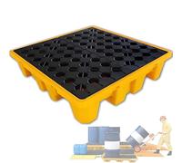 Generico Piattaforma modulare di contenimento per fuoriuscite e Pallet per fusti, vaschetta di Raccolta Resistente per stoccaggio Sicuro di liquidi e Protezione da Fuori