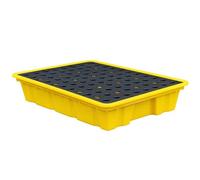 Generico Piattaforma modulare Industriale per Il contenimento di fuoriuscite, Pallet per Magazzini, fabbriche, fusti Anti-Perdita, vaschette di drenaggio a Prova di perdite, seminterrati, Pallet modu