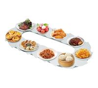 Generico Piatto Girevole per Alimenti con Rotazione a 360° - Vassoio Girevole Manuale, centrotavola Regolabile per Tavolo da Pranzo, Piatto Grande Riutilizzabile per Feste, Eventi e riunioni di famig