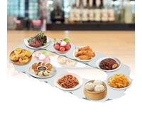 Generico Piatto Girevole per Alimenti con Rotazione a 360°, Vassoio Girevole Manuale, Tavolo da Pranzo Rimovibile Lazy Susan, Perfetto per Condividere Cibo, Feste ed Eventi (1 m di Lunghezza x 0,52 m
