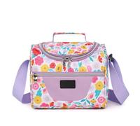 Generico Piccola borsa per il pranzo isolata Cooler Lunch Box Tote 7L Colorful Unicorni Tema Bento Bags
