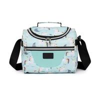 Generico Piccola borsa per il pranzo isolata Cooler Lunch Box Tote 7L Colorful Unicorni Tema Bento Bags