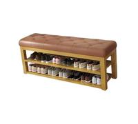 Generico Piccola Panca Da Ingresso Con Contenitore, Cuscino In Pelle, Fine Letto, For, Camera, Armadio, Soggiorno(2,150x35x48cm)