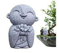 Generico Piccola Statua Meditante | Ornamento Decorativo | Piccola Figurina | Per Patio Cortile Prato Giardino Sul Retro Studio Soggiorno Giardino Per Interni Ed Esterni