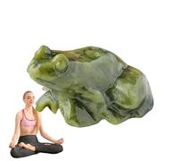 Generico Piccola Statuetta Di Rana - Statua Di Giada A Forma Rana Portafortuna | Statuetta Animale Intagliata A Mano, Decorazione Per La Casa, Decorazione Per La Meditazione Natalizia In Camera Da