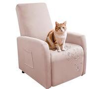 Generico Piccole Impermeabili Copripoltrona Fodera per Poltrona, Coprisedile Chivas Poltrona Reclinabile Relax Completo Elasticizzato con Tasche-Pink