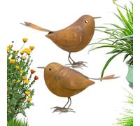 Generico Piccole Statuette di | 2 Pezzi Resistenti agli Agenti Atmosferici Rustici,Moderne Statuette per Esterno,per Camera da Soggiorno Ufficio Giardino Sentiero Paesaggio Compleanno