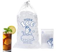 Generico Piccoli Sacchetti per Ghiaccio - Borsa Termica Riutilizzabile con Cordino per Whisky - Organizzatore Portatile Per Congelatore Grillate Compleanni Matrimoni Ristoranti Raduni