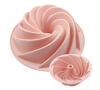 Generico Piccoli stampi per torta al - Design silicone del vassoio a, facile demoulding | Stampo antiaderente a forma di turbinio compatto con consistenza flessibile, bakeware creativo per cott