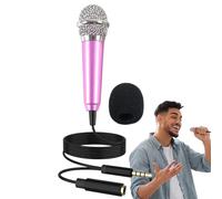 Generico Piccolo microfono per registrazione video, piccolo microfono per karaoke | Microfono video vocale portatile | Microfono per vlogging, amplificatore per altoparlanti per canto, podcasting