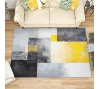 Generico Piccolo Tappeto Soffice per Camera da Letto Geometria Dei Graffiti Astratti Tappeto Lavabile Antiscivolo per Soggiorno Grigio Tappeti Morbidi per la Decorazione Domestica 60x90 cm