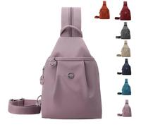 Generico Pickelect Waterproof 2-Way Commuter Bag.Women Men, Oxford Large Capacity Convertible Shoulder Bag, Travel Bags (Taro Pink)