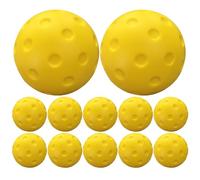 Generico Pickle Balls, 12X High Visibility Outdoor Balls, Compact Bounce Sports Set, 2.91 inches Tournament-Ready Design, Ideal for Beginner, Practice, Training and Competitive Play