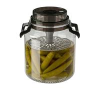 Generico Pickle Jar | 5L Airtight Round Storage Canister with Handle,Pickle Container | for Brewing Kitchen Pantry Countertop Food Flour Sugar Coffee