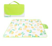 Generico Picnic Mat - Sandproof Waterproof Sheet with Carry Handle Design, 78.7x78.7in Foldable Anti Moisture Beach Blanket, Outdoor Camping Leisure Mat, Backyard Poolside Balcony Blanket