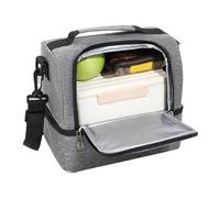 Generico Picnic Tote, Waterproof Lunch Bag, Portable Cooler Pouch, Insulated Food Storage Carrier for outdoor, for beach, camping, work, picnic, party, travel, school, 9.84x6.69x9.06 inches