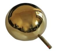 Generico Piede Sfera Oro Titanio 12CM Piastra Quadrata Vite Filettata | Mobile TV, divano, profilo sferico, base quadrata, montaggio filettato, 2 pezzi/lotto, retrofit mobili