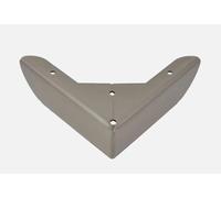 Generico Piedi alluminio moderno ricambio per tavoli mobili rete letto Divano resistenti (CROMO, PISA 3.0 H.5 CM)