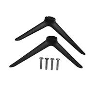 Generico Piedini per gambe base TV in plastica nera, coppia universale con doppio foro, per utilizzo in sale conferenze e ambienti domestici, supporto stabile incluso Stili multipli