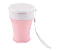 Generico pieghevole - Bicchieri pieghevoli in silicone da 350 ml, riutilizzabili a prova di perdite, da viaggio tascabile, coperchio incluso, gadget portatile da esterno | Avventura da campeggio