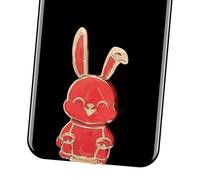 Generico pieghevole per telefono coniglio - Supporto per cellulare portatile simpatico coniglietto,adesiva per display da tavolo pieghevole adatta per la maggior parte dei telefoni
