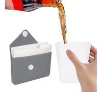 Generico Pieghevole - Silicone 240 ml Bicchiere Portatile Per Acqua - Per Attività All'Aperto,per Campeggio Escursionismo Zaino in Spalla Viaggi Crociera All Aperto Aereo Spiaggia Ciclismo Festival