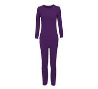 Generico Pigiama da Donna in Pile A Maniche Lunghe con Scollo A V Due Pezzi Caldo Cotone Pigiami Felpato Set Completo Invernale Set da Pigiami Curvy per La Casa con Felpa E Pantaloni Felpato Morbido