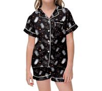 Generico Pigiama da Notte di Halloween in 2 Pezzi Divertente Stampa Fantasma Costume Set Neonato Neutro Completo Top Pantaloni Costumi Carnevale per Feste Ideale Giocare