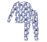 Generico Pigiama di Halloween 2025 per Bambini Costume Cosplay personalità Camicia Abbigliamento Casual in Morbido Cotone Comodo, Traspirante la casa, Relax Quotidiano