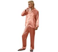 Generico Pigiama Donna Aperto Davanti,Indumenti da Notte per Coppie Realizzati in E Materiale Coolmax per La Vita Casual A Casa