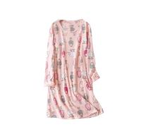 Generico Pigiama Donna Sexy Pantaloni Corti Donna Camicie Da Notte Da A Maniche Lunghe Camicie Notte Simpatico Abito Casual Vestito Bianco Estivo Pigiama Purple S