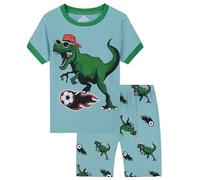 Generico Pigiama Estivo per Ragazzi E Ragazze Set in Cotone Carino Abbigliamento da Notte Kids Comodo Morbida Pigiameria A Lunghe Loungewear Bambini 3-14 Anni