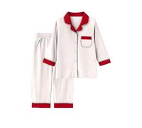 Generico Pigiama Natalizio per La Famiglia Set di Abbigliamento per Casa per l'inverno Divertente Maniche Lunghe Stampa Natalizia Indumenti da Notte Coordinati per papà Mamma e Bambini