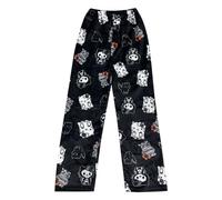 Generico Pigiama Pantaloni da Donna Pantaloni Lunghi del Pigiama di Flanella Pantaloni da Notte Pigiama Morbido Kawaii Anime Comodo Pantaloni del Pigiama Invernale Pigiama Idee Regalo Natale