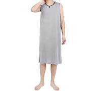 Generico Pigiama Uomo in Cotone con Camicia a Maniche Corte e Pantaloni, Tinta Unita, Semplice e Comodo