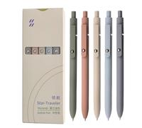 Generico Pigment Flow - Fine Point Gel Pens for Documentation | Pentad Unit Frame with Capillary Logic, High Fidelity Ink Hub & Retractable Nodes for Students and Teachers