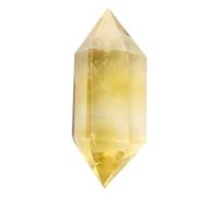 Generico Pilastro esagonale a doppia punta in cristallo giallo naturale - Pietra grezza lucida, regalo di cristallo for la meditazione(3cm-4cm)