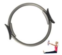 Generico Pilates Essential Kit 13 PCS, Kit Pilates Completo x casa, Allenamenti 9.8 "Pilates Palla 12" Cerchio Magico Yoga Anello e Resistenza Bande per Le Donne Pilates Anel (Grigio Pilates Ring)