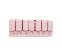 Generico Pill Box - 7 Day Portable Medicine Organizer for Travel, Daily Use with Easy Storage Function, Pills Container Dispenser for Fish Oil Supplements Medication, Compact Design, Purse Carry