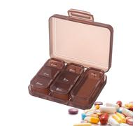 Generico Pill Box 7 Day - Weekly Pill Container, Small Ṕill Dispenser | Travel Medicine Storage System, Compact P̀ill Organizer Solution for Supplements Fish Oil Daily Use