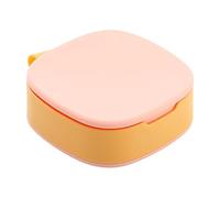 Generico Pill Container - PP 7.7x2.9cm | 4-Compartment Dispenser, Large Capacity Portable Pill Storage Box, Travel-Friendly Tablet Case | For Pocket, Purse, Daily Medicine Organization Use