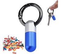 Generico Pill Container, Waterproof Small Pill Case, 2.1x1.1 Inch with High-Seal Build, Professional Traveling Pocket Box, Modern Style, Gear for Keychains and Business Trips