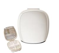 Generico Pill Organizer, Weekly Storage Box, Labeled Compartments, Sealed Travel Friendly Design with Compact Storage Case for Adult, Seniors, Jewelrys, Supplements, Home, White Color
