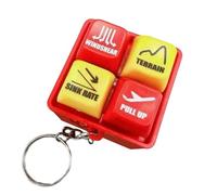Generico Pilot and Crew Alert Keychain, Aviation Safety Pendant, LED Light with Warning Sound, Compact Build, 1PC Blue, Red, for Backpack, Purse, Travel, Wallet, and More Handbag