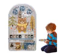 Generico Pinball Game portatile - Varie difficoltà Pocket for Kids, Mini portatile, gioco divertente e per bambini adulti | Gioco di viaggio compatto casa, all'aperto, festa