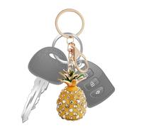 Genérico Pineapple Key Chains - 3 x 3 x 11,5 cm Cute Fruit Keyring Accessories, Colorful Fashion Key Holder For Bags Wallets Keys, Pineapple Charm Keychain - For Women Kids Friends, Giallo, Consulte