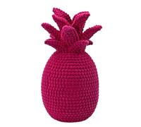 Generico Pineapple Sculpture - 9.3 Inches Flocked Tabletop Ornament | Modern Figurine Statue For Home Living Room Shelf Cabinet Mantel Workplace Holiday Party